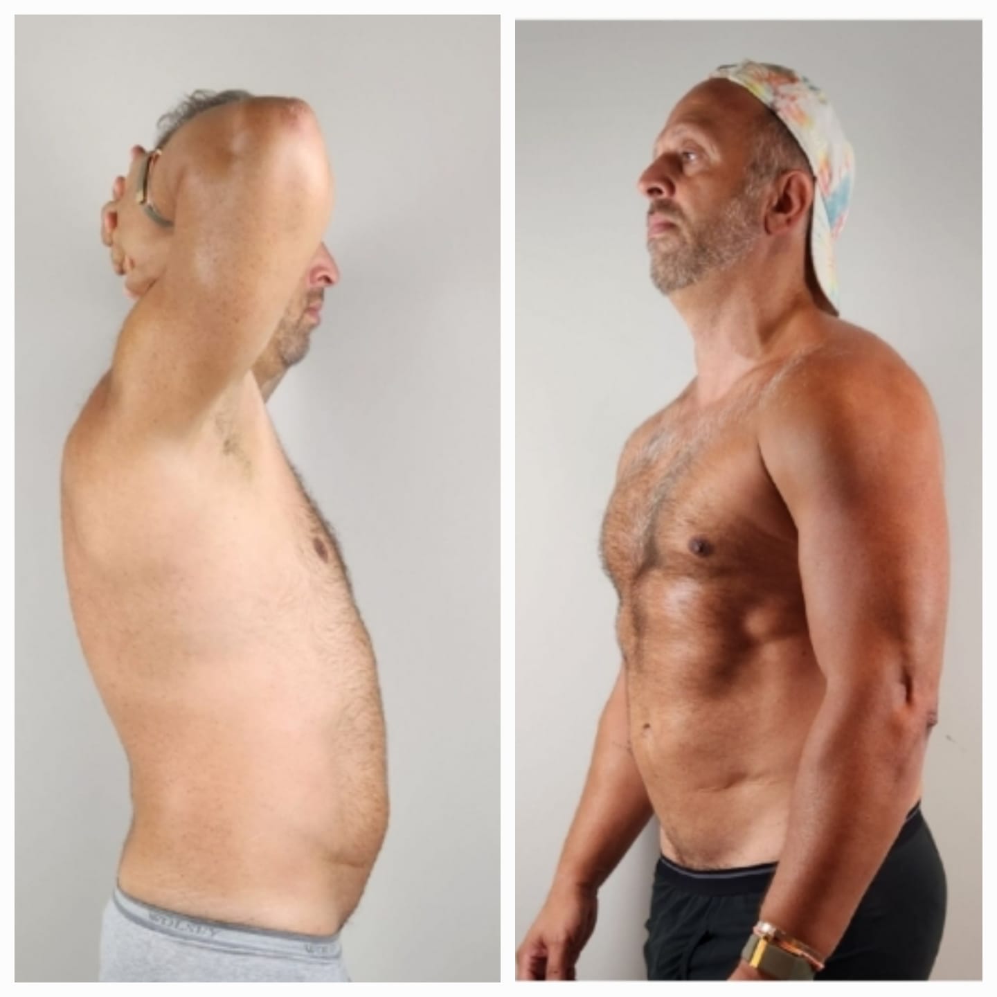 Karim's physical transformation after four months of HIITIT hybrid coaching
